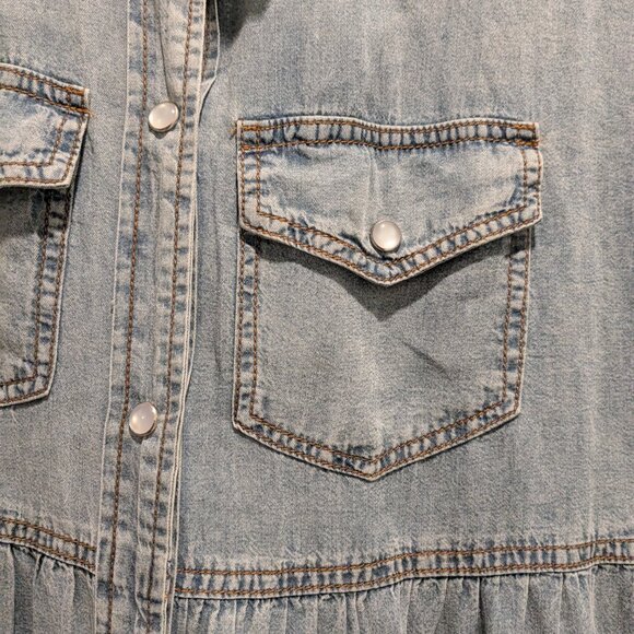 Cezele NWT - S - Soft Jean Tier Dress - Picture 3 of 7